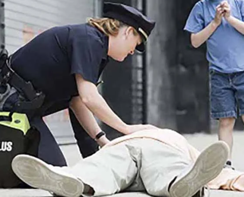 ECG de infarto para la policía